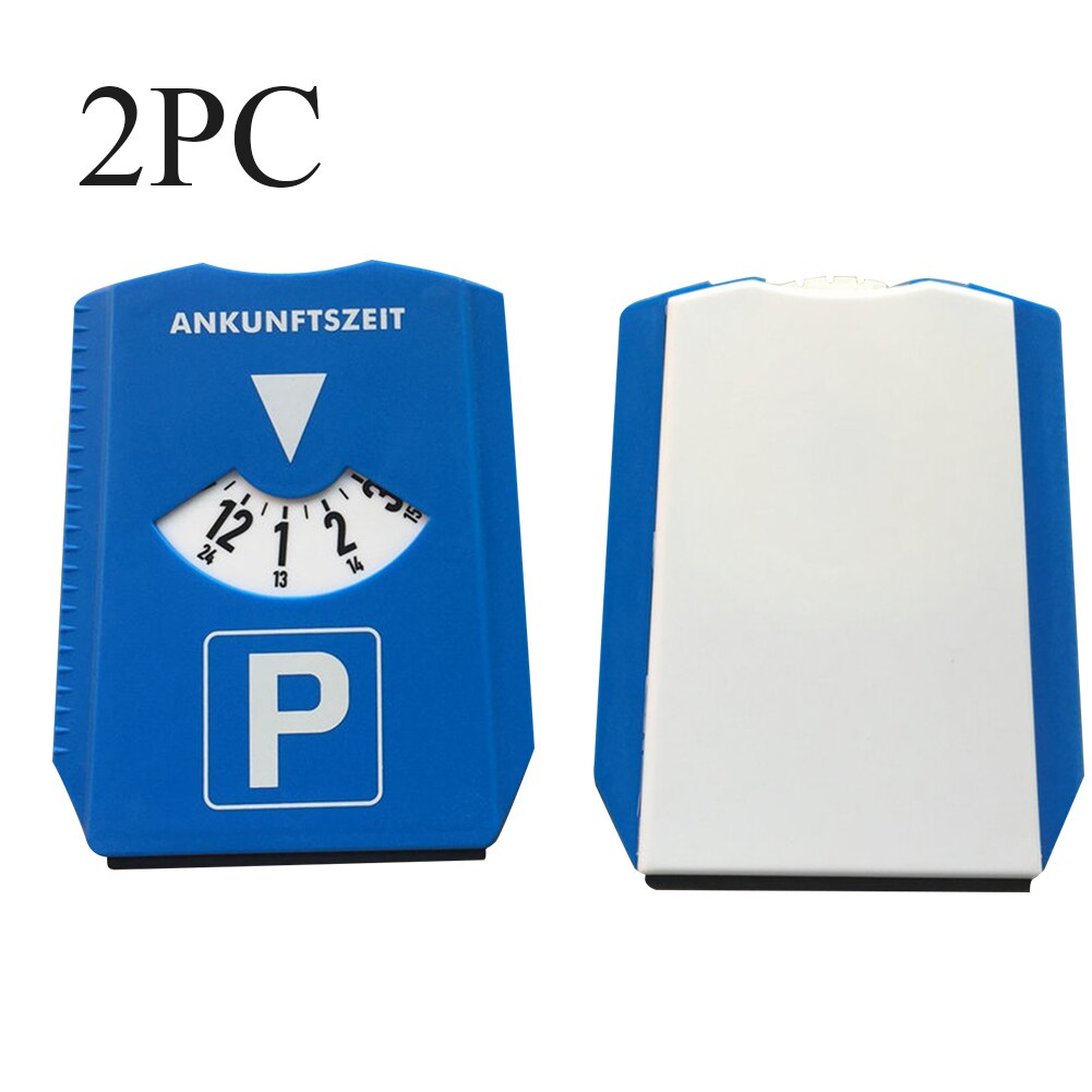 2pcs Universal Car Parking Disc Timer Clock Time Display Blue ABS Plastic Parking Time Tools Auto parts Car Accessories