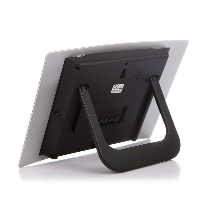 Reloj de pared Digital LCD con termómetro, medidor de temperatura electrónico, calendario, escritorio de interiores, reloj de pared Digital para decoración del hogar