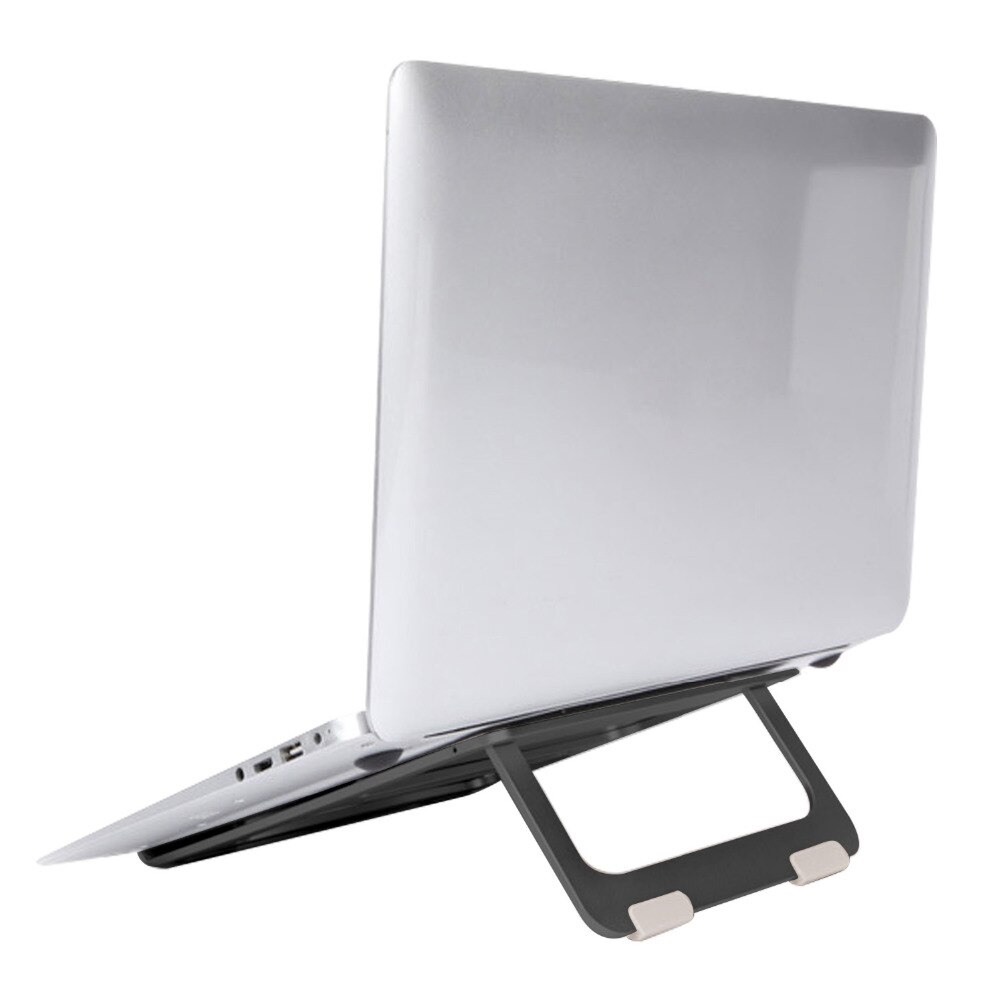 Folding Aluminum Notebook Laptop Anti-slip Cooling Pad Stand Holder Ergonomics Angle for MacBook 10-17 inch