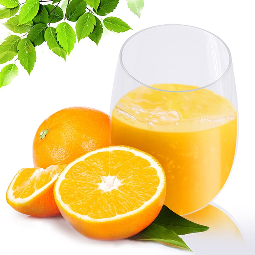 4PCS/Set Shatterproof Plastic Wine Glass Unbreakable PCTG Wine Tumbler Cups Reusable Transparent Fruit Juice Beer Cup Drinkware