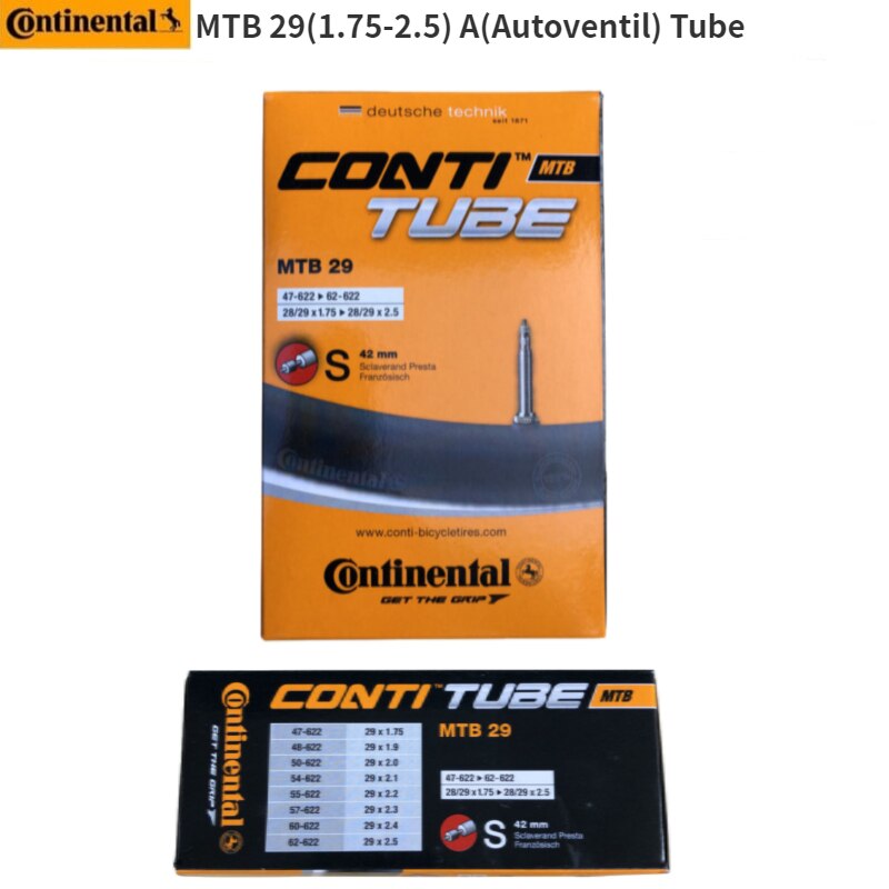 Continental MTB inner tube mountain inner tube 26'' 27.5'' 29'': 29 42mm FV