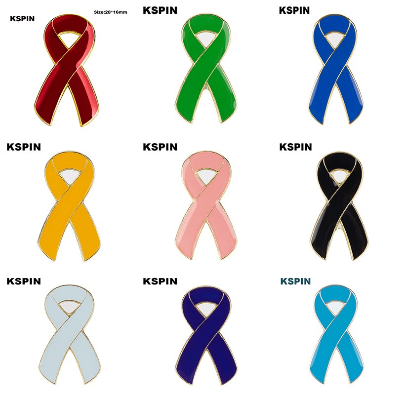 Aids lint strik revers pin badge pin 7 kleuren voor u kiezen  xy0025