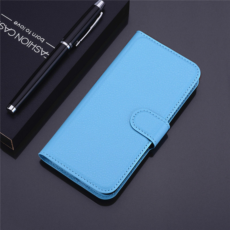 Etui flip wallet skórzany futerał na telefon dla Samsung Galaxy S6 krawędzi GS6 S 6 S6edge GalaxyS6 SM G925F G920i G920F SM-G925F SM-G920F pokrywa: For Samsung S6 Edge / Blue