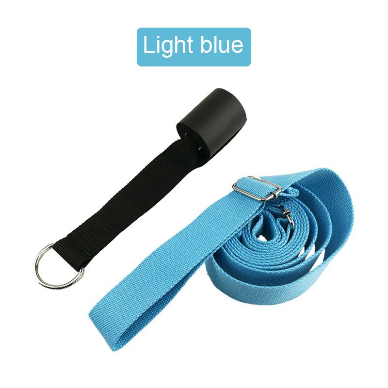 Door Yoga Flexibility Leg Stretch Belt Flexibility Stretching Leg Stretcher Strap for Dance Gymnastics Trainer 300*3.8*0.2CM: Light Blue
