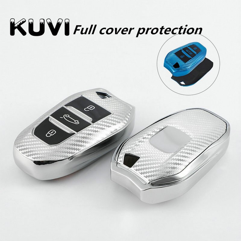 Nowy TPU obudowa kluczyka robić samochodu z pilotem pokrywa dla Peugeot 208 308 408 508 2008 3008 5008 Citroen C4 C6 C3-XR Picassa dla DS3 DS4 DS5 DS6