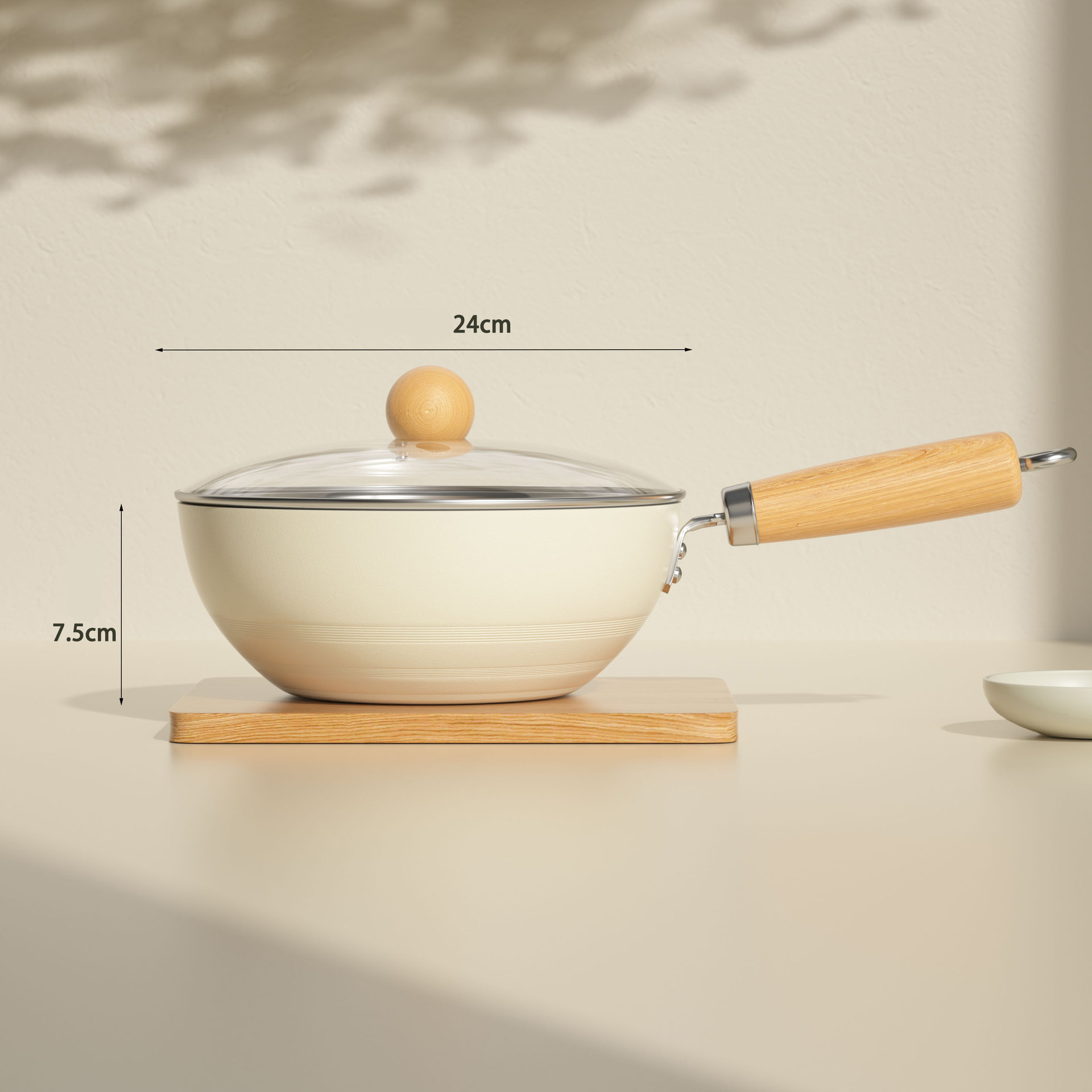 Mini Frying Pan Non-Stick Wok Ceramic Home Egg Steak Skillet Pancake Fried Induction Cooker Gas Stove Saucepan Kitchen Cookware: Burgundy