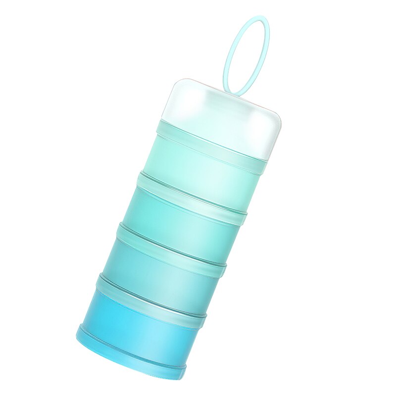 Baby Food Box Mix Container Food Container Milk Powder Container Reusable Formula Dispenser Snack Box Storage: Sky-blue