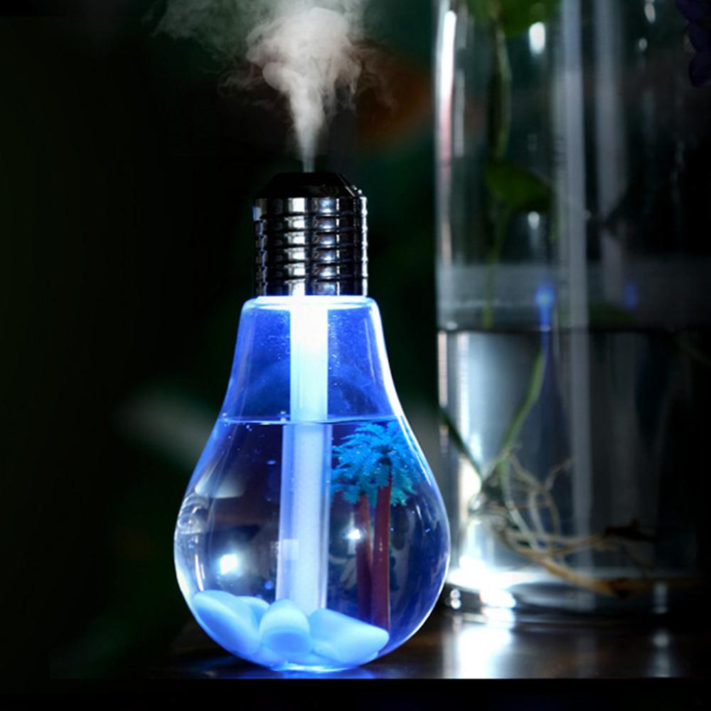 7 Colors Light 400ML Ultrasonic LED Humidifier USB Plant Tree Aroma Diffuser Difusores Humidifier Bulb Essential Oil Diffuser