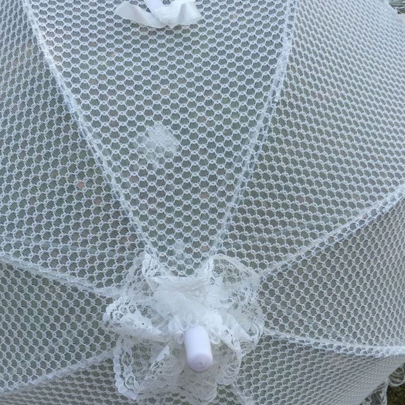 boda Parasol para novia paraguas de encaje blanco romántico apoyos de la foto de paraguas de la muchacha de flor