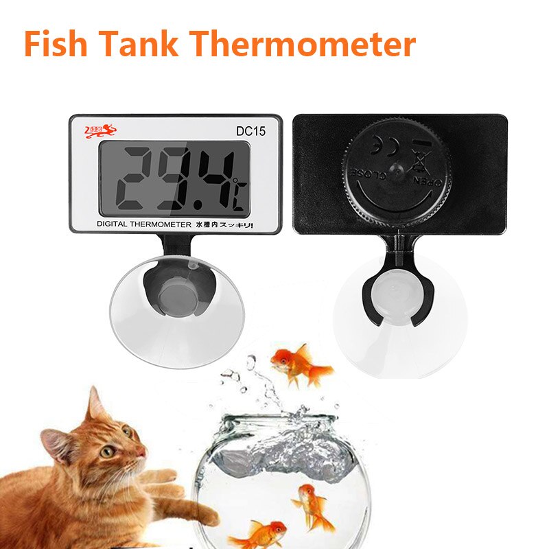 Waterproof LCD Digital Thermometer Aquarium Electronic Precision Fish Tank Temperature Measuring Tool With Probe Large Inventory