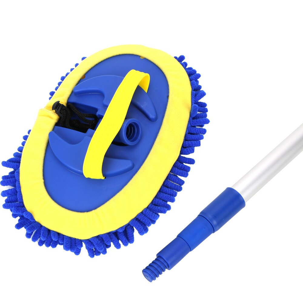 Telescoping Long Handle Car Cleaning Brush Adjustable Cleaning Mop Chenille Broom Car Wash Brush Auto Cleaning Tools