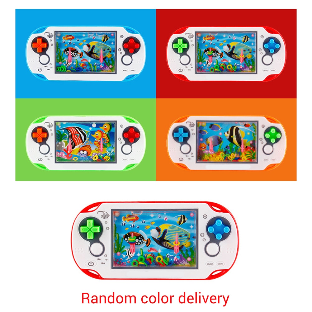 Willekeurige Kleur Retro Handheld Water Ring Game Water Ringen Gooien Speelgoed Anti-Stress Game Speelgoed Voor Kinderen