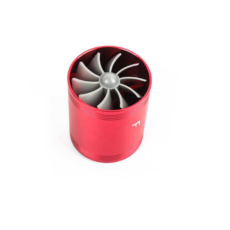 Car Turbocharger Modified Metal Auto Turbo Kit Double-sided Turbo Intake Turbo Car Engine Turbocharger