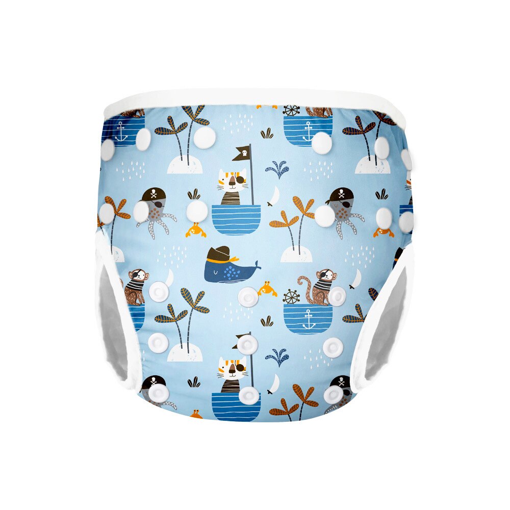 baby swim diaper for baby swimming reusable swimming diapers baby nappies washable pool pant baby cloth diaper nappy: Animal world