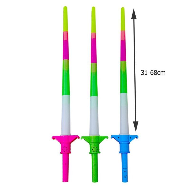 LED Magic Star Wand Flashing Sticks Lights Electronic Telescopic Up Glow Sticks Dress Up Party Xmas Halloween Prop Novelty Toys