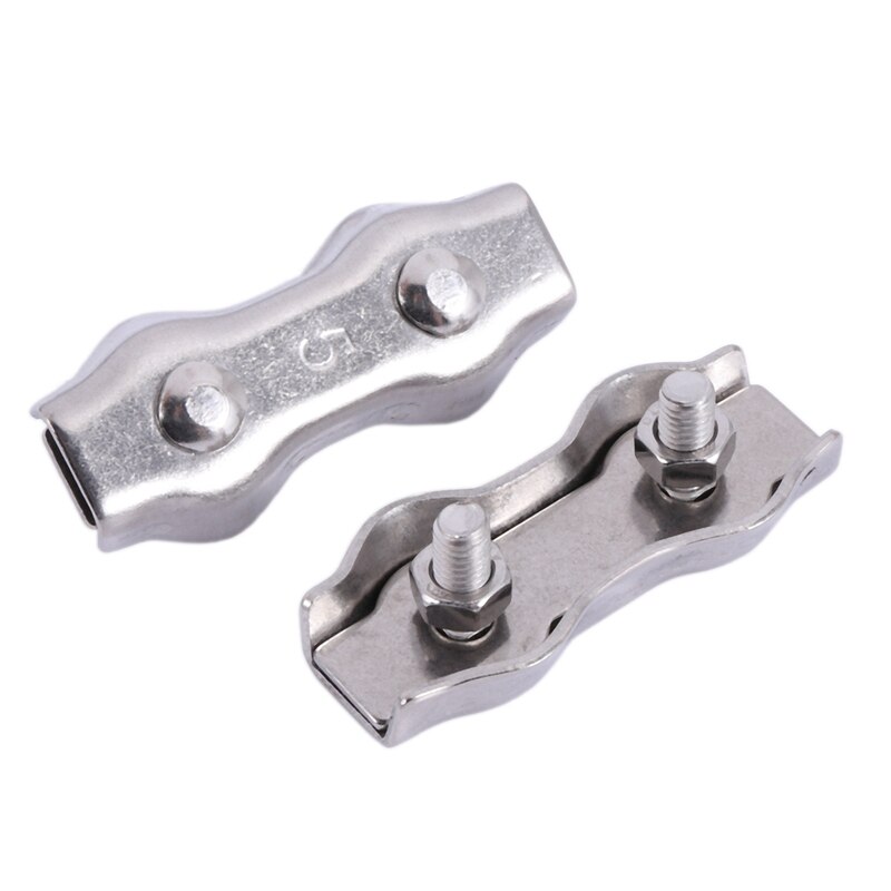 12Pcs Poly Rope Connector Wires Splicer 304 Stainless Steel Connector for Electric Fences