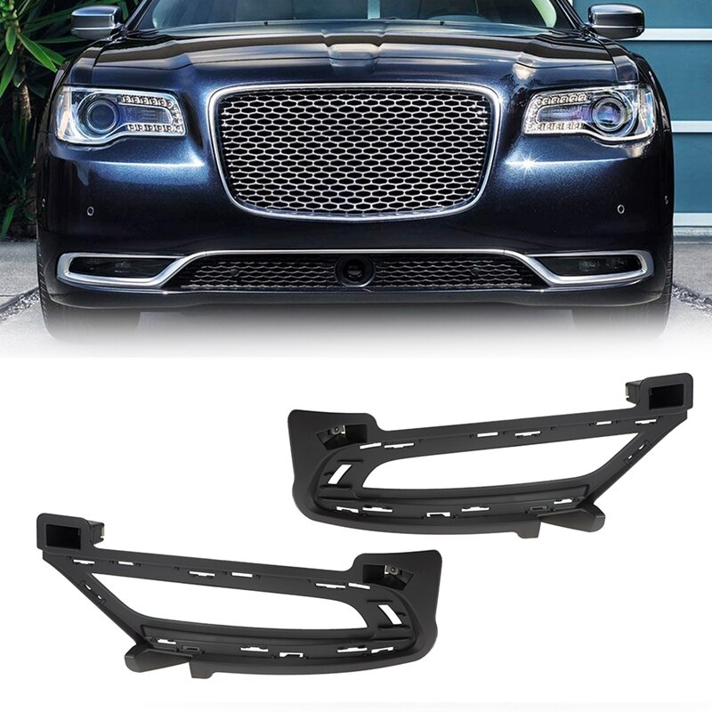 For Chrysler 300 Fog Light Lamp Trim Bezel Front Right &amp; Left Side 68227212AB 68227213AB