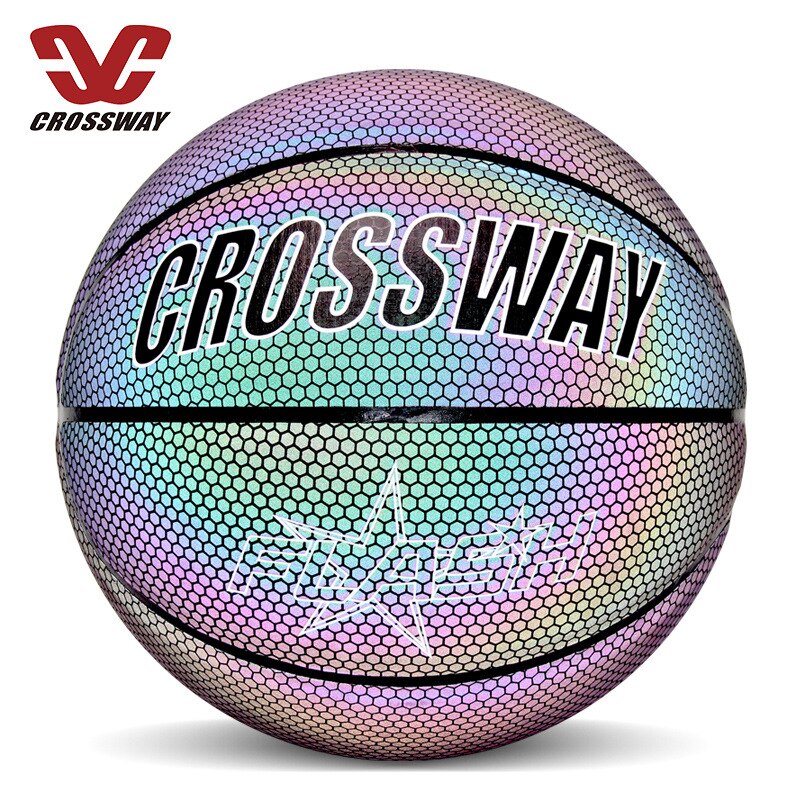 Crossway reflekterende basketball bold 7 voksne mænd personlighed net rød nat udstyr cool basketball indendørs udendørs