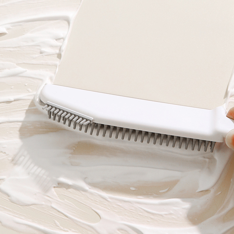 3 in 1 Gap Silicone Brush Cleaning Scrubbing Bathroom Kitchen Countertop Brush Silicone scraper Cleaning Supplies