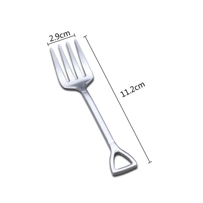 Stainless Steel Coffee Tea Spoon Shovel/Wrench Shaped Dessert Forks Ice Cream Sugar Teaspoon Bar Home Tools: 6