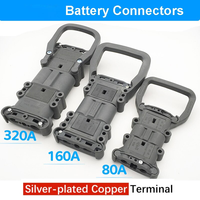 80A/160A/320A RE-MA Battery Connectors 150V Forklift Male female Connector High-Power Charging Industrial Plug For pallet trucks