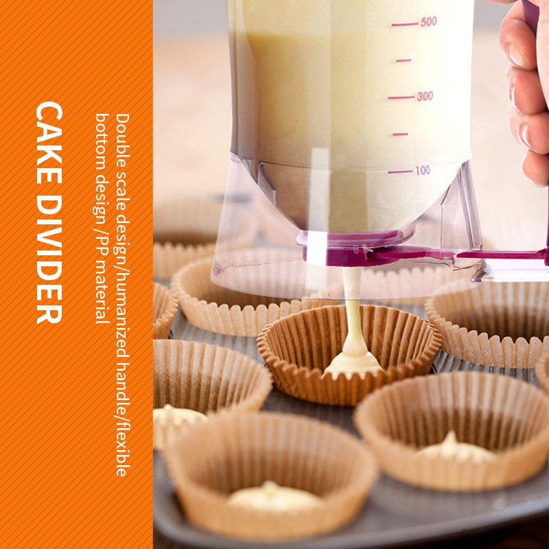 Beslag meel pasta dispenser slagroom verdeler maatbeker 900ml voor cupcakes pannenkoeken koekjes cake muffins bakgereedschap