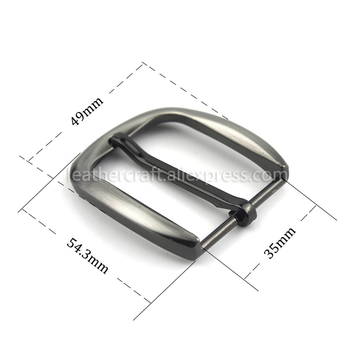 1pcs 35mm Belt Buckle For Men Metal Clip Buckle End Bar Heel Bar Single Pin Buckle for Leather Craft Belt Strap DIY