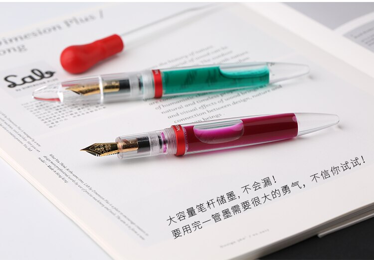 Moonman M2 Transparent Fountain Pen EF NIb A 1.1MM Nib Stationery Office school supplies penna stilografica