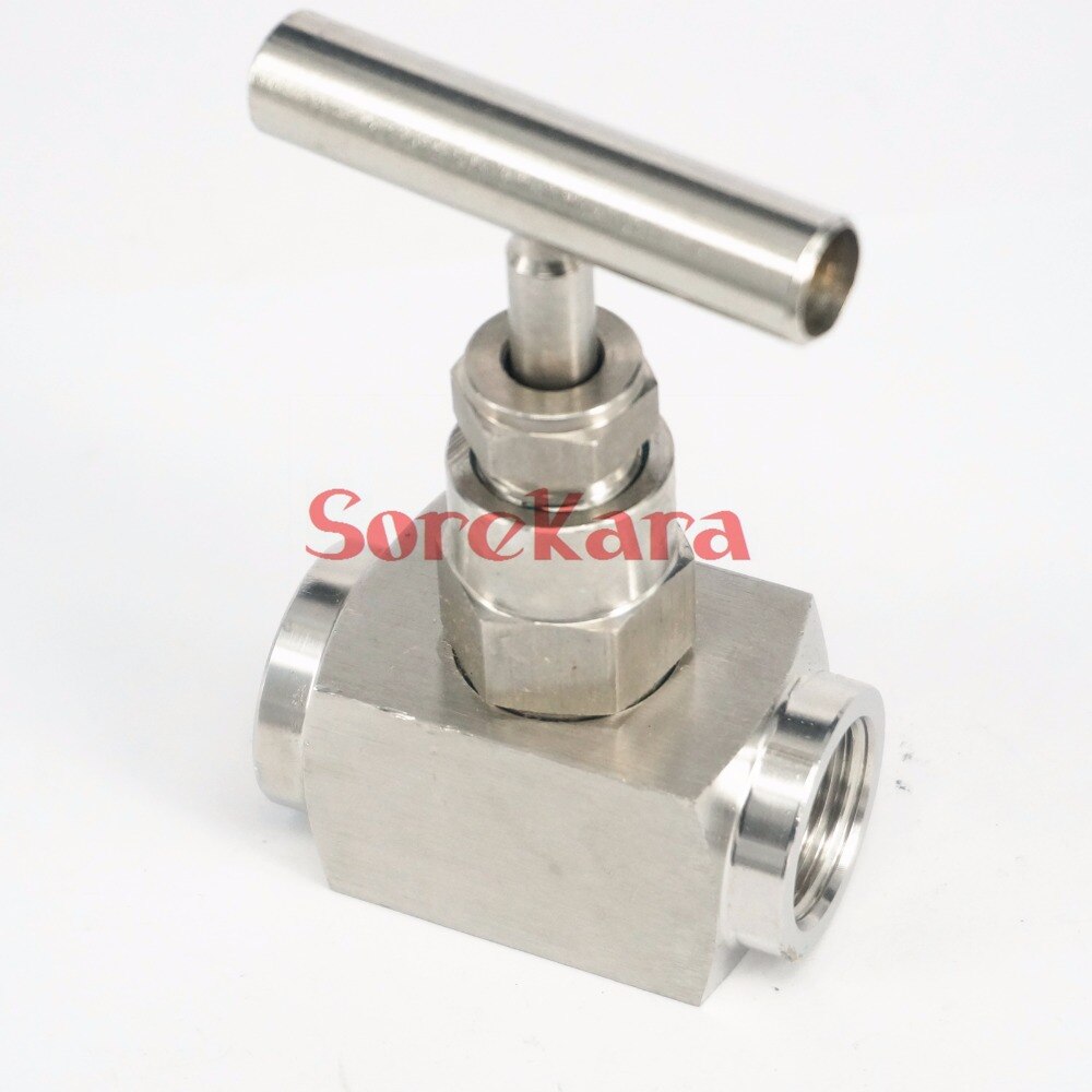 Vanne à Aiguille Femelle BVA Modèle CVN3 3/8 - En Acier Inox, Pression Max 10000 Psi - Occasion En Bon état De Fonctionnement