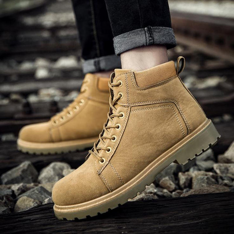 Herren Stiefel Winter Stiefel Britischen Trend Männer Martin Stiefel Retro Stiefel Flut Werkzeug Schuhe Männer Schnee Schuh Arbeit