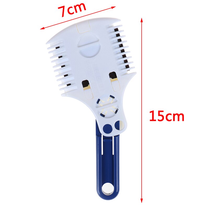 Coupe-cheveux coupe rasoir peigne Combo étalonnage lame rasoir style coupe de cheveux décapant unisexe tondeuse manuelle