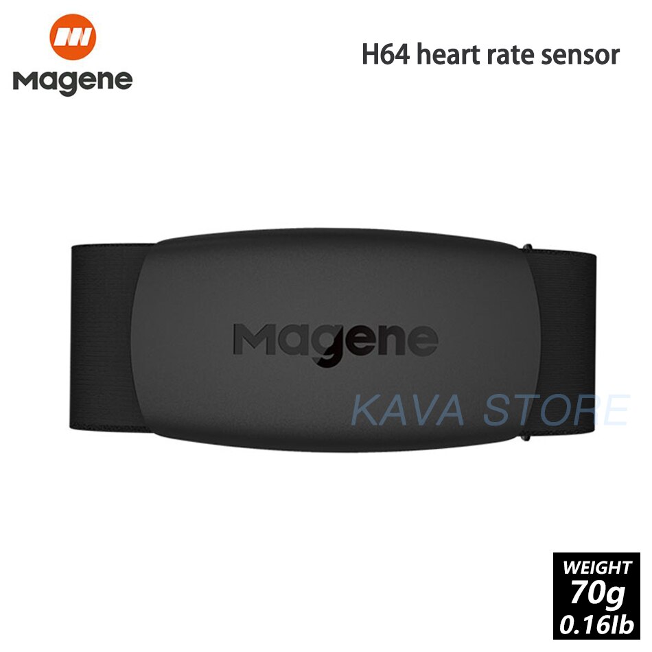 Sensor de cadencia de velocidad Magen S3 + ANT + velocímetro Bluetooth para Strava Garmin iGPSPORT Bryton, Ordenador de bicicleta con Sensor Dual H64: H64Heart rate sensor