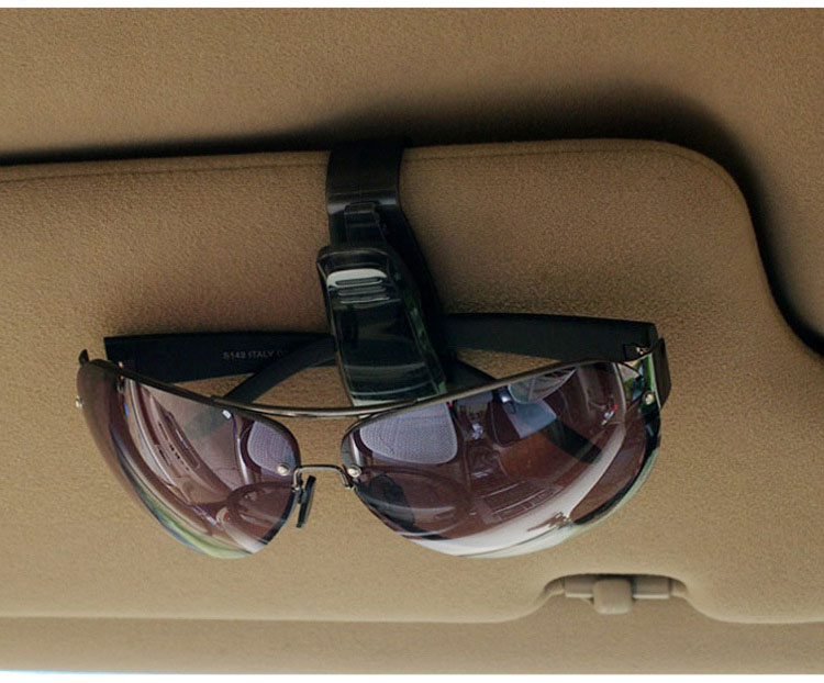 Sikeo biltilbehør bilbrilleholder bilkøretøjsvisir solbrillebrilleholder clip support