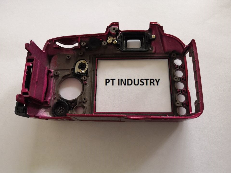 Original D3100 Rear Cover Back Cover Red Colour backshell Without LCD Display Screen Botton Key Cover Flex Cable For Nikon D3100