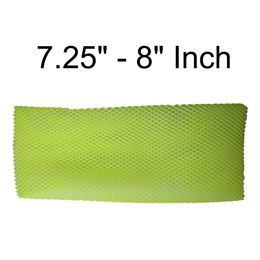 6.9"-8" Heavy Duty PVC Scuba Diving Tank Protective Mesh Dive Cylinder Tank Mesh Protection: 8Inch Fluo Yellow