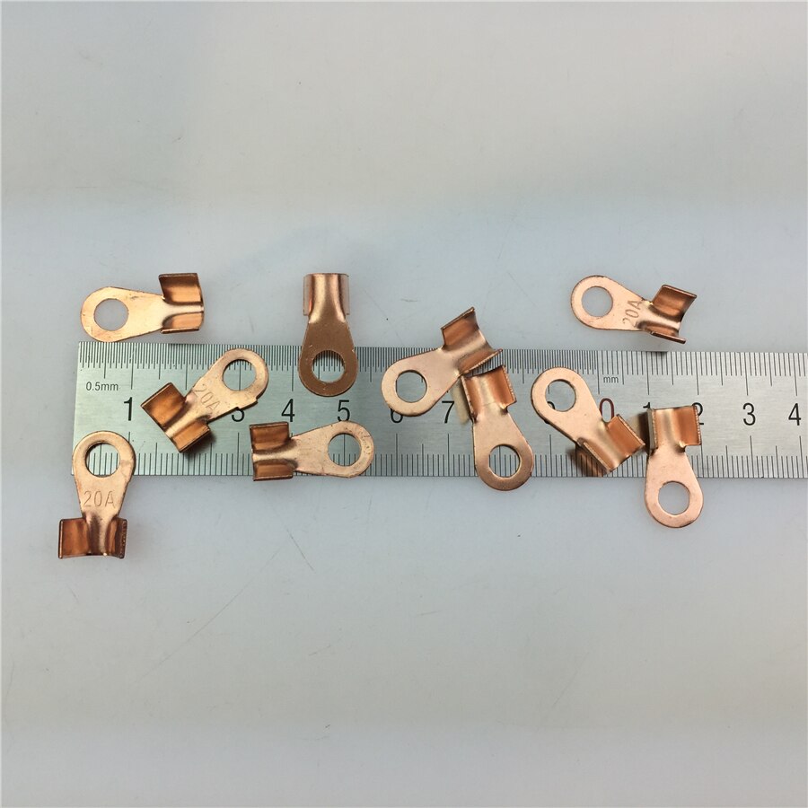 Accesorios para motocicleta de coche eléctrico STARPAD 20A pieza gruesa de material de cobre puro batería oreja, línea oreja, 6,5mm de apertura