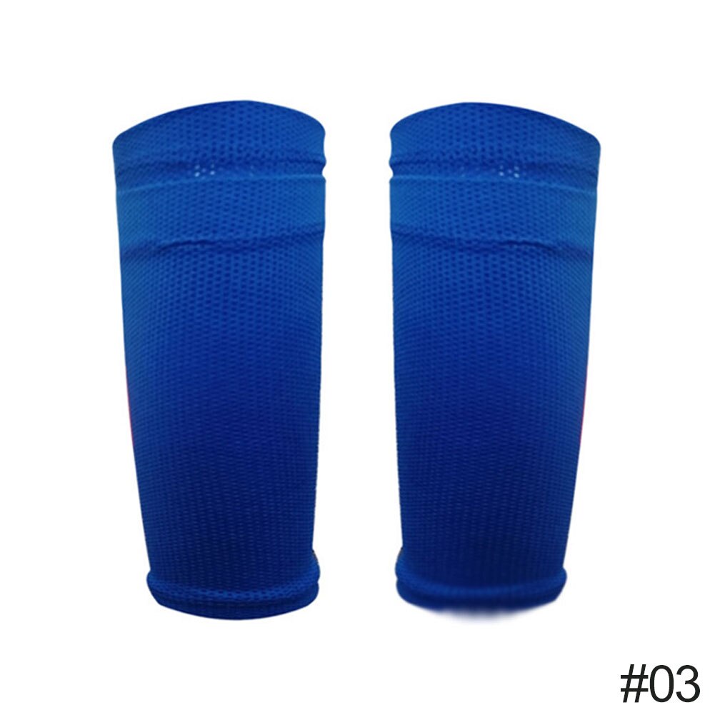 1 Pair Men Shin Guard Adult Kids Boys Football Leggings Ankle Socks Foot Protect Thick Pad Sleeves Shin Guard: violet / L