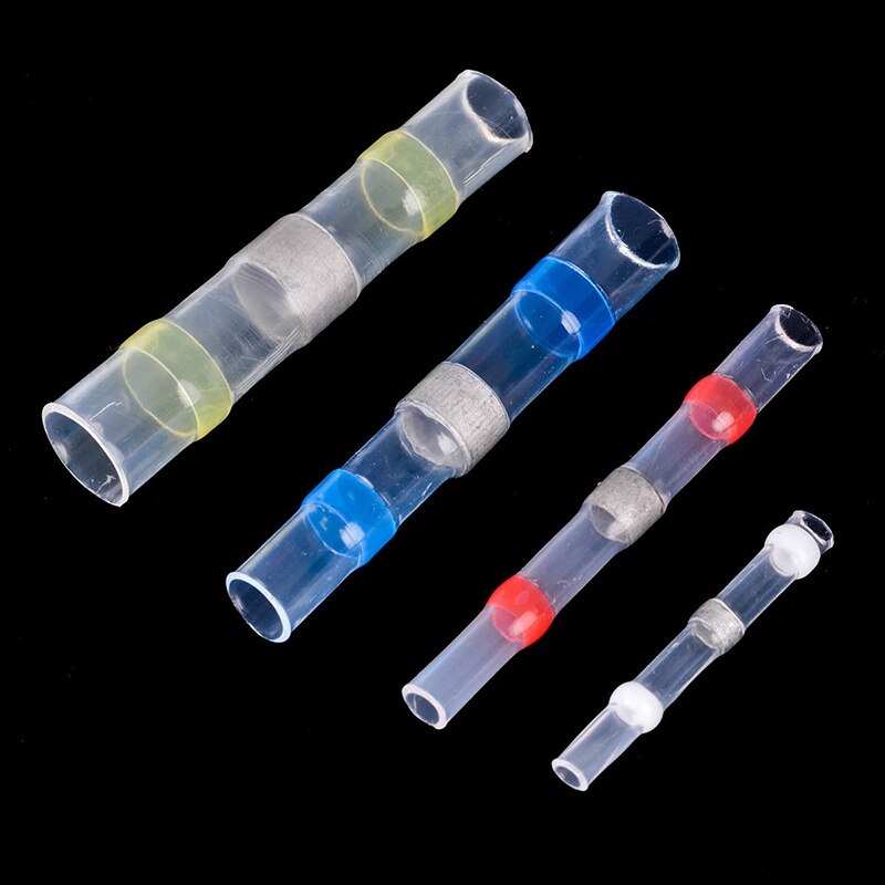 25pcs/lot Universal Waterproof Heat-Shrinkable Fast Solder Ring Terminal Block Intermediate Joint Connector Electrical Accessory