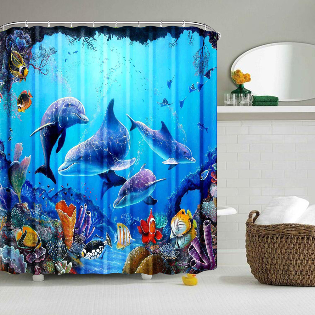Natuur Douchegordijnen Bos Bad Gordijn Polyester Stof Badkamer Scheidingswand Met Haken Schilderachtige Decor Douchegordijn