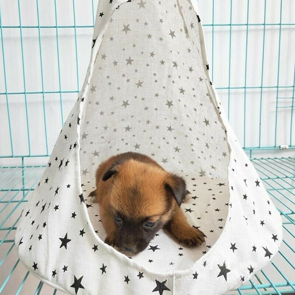 A closer look at Soft Dog Bed Hammock With Storage Pockets