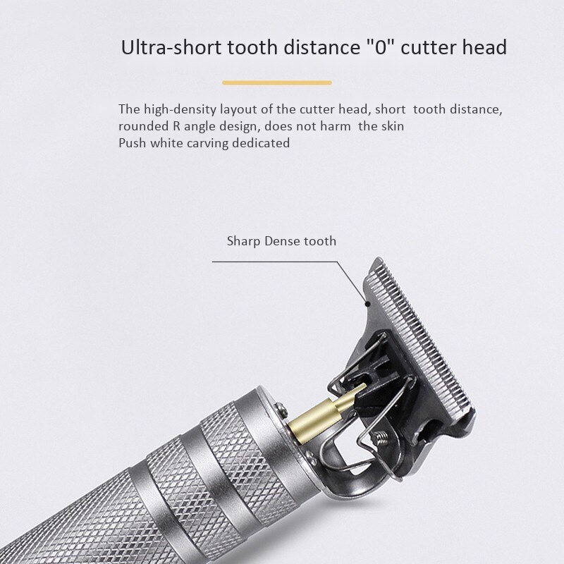 Pro T-Outliner Skeleton Cordless Oil Head Trimmer Hair Clipper Machine Speed Motor