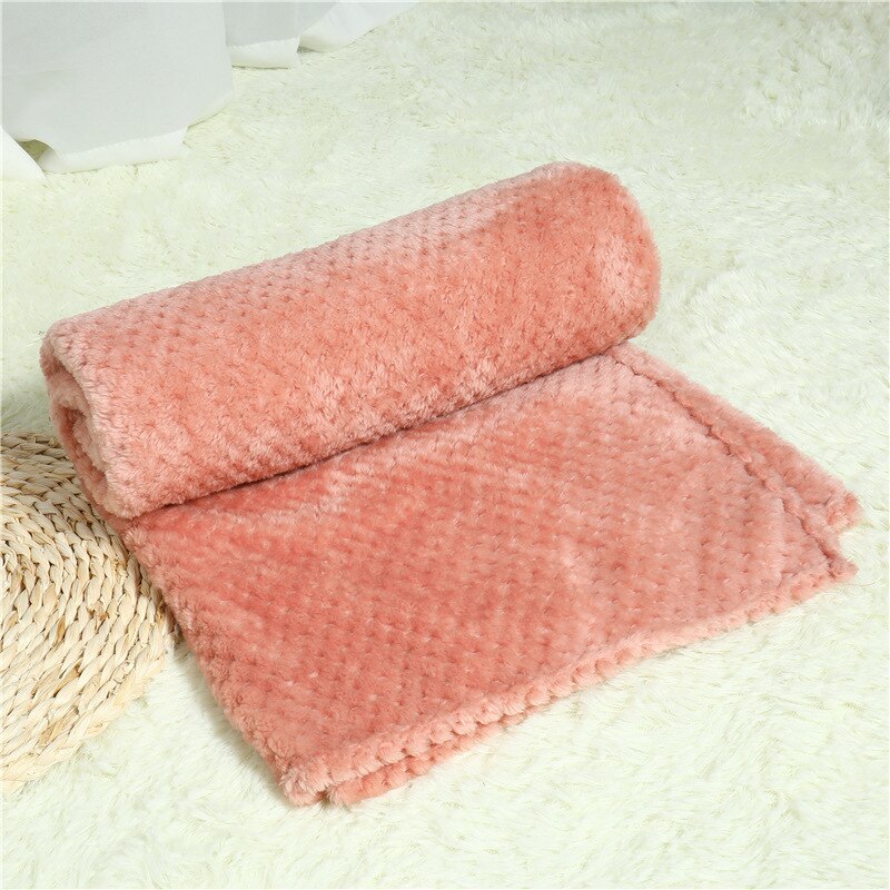 hiver chien lit couverture doux polaire chat chiots automne matelas nid Chihuahua Teddy housse de couchage serviette coussin: Red / L