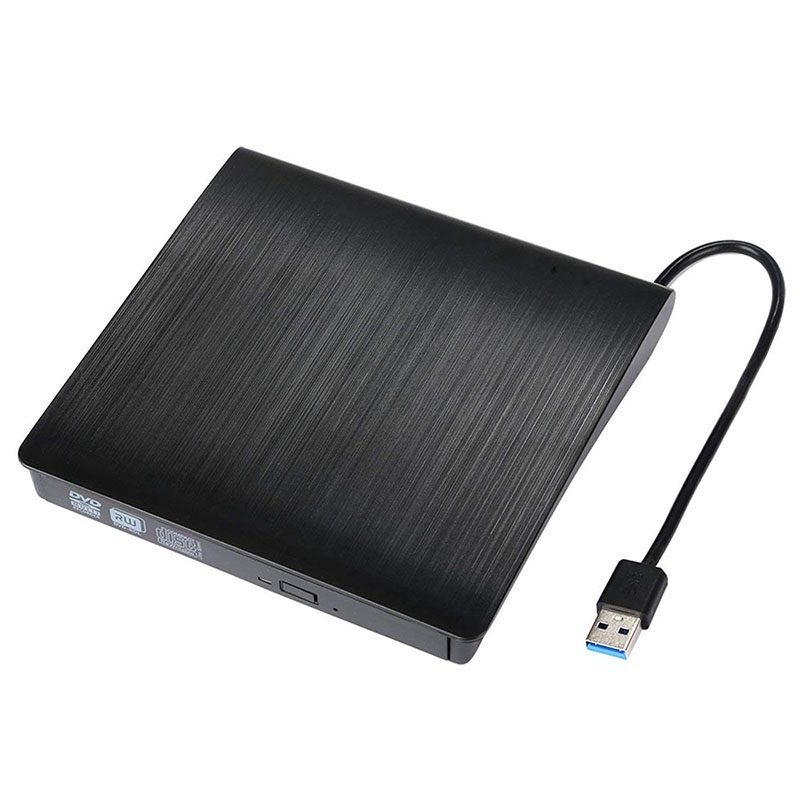Externe dvd-drive, slanke harde kunststof usb 3.0 dvd-behuizing, herschrijver, brander, cd-rom-behuizing voor laptop, cd/dvd optische drive