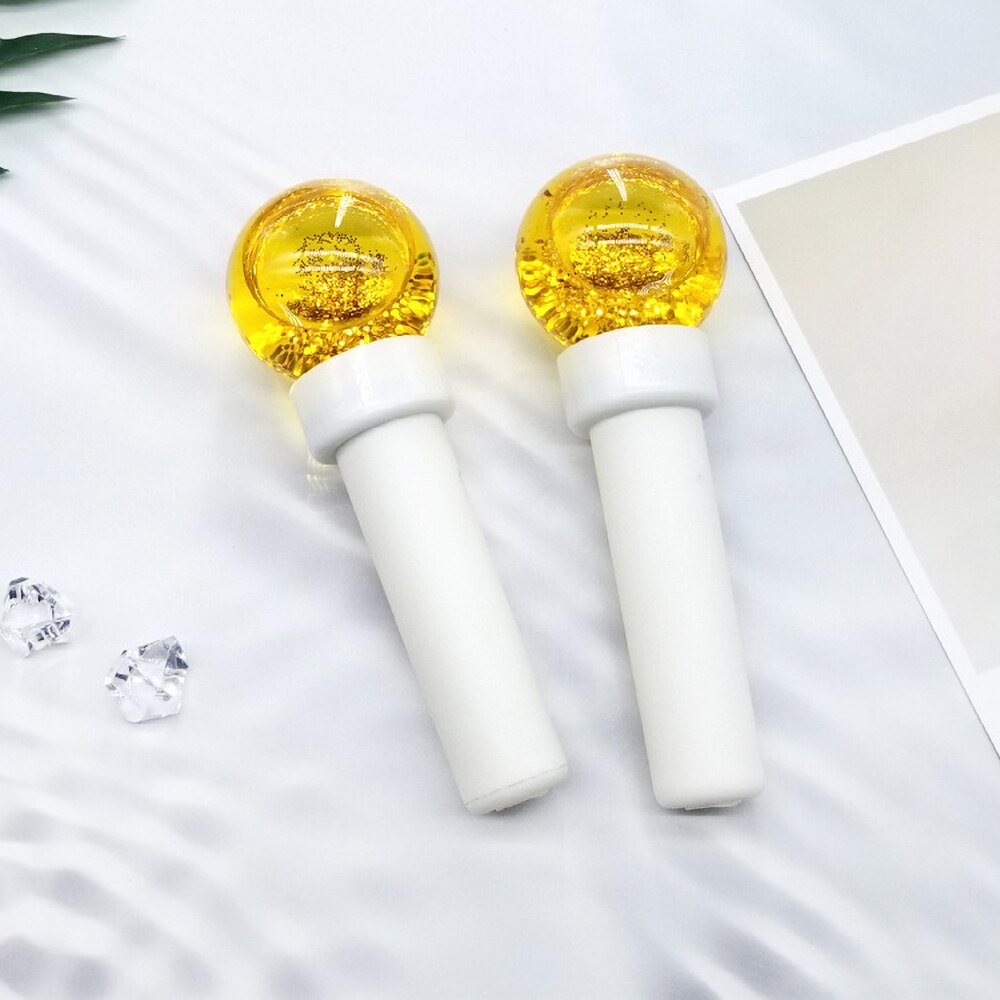 Ice Globes For Face Eye Facial Massager Face Lift Devices Cold Roller Ball Skin Care Tools Multifunctional Beauty Machine: gold