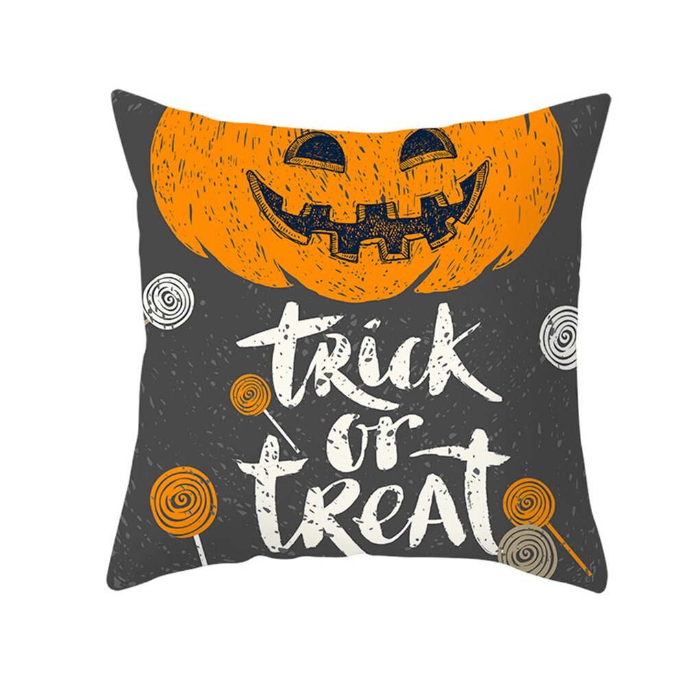Halloween Decoratie Voor Thuis Cartoon Pompoen Vleermuis Ghost Kussensloop Horror Halloween Party Benodigdheden Accessoires Haloween Ornament: Goud