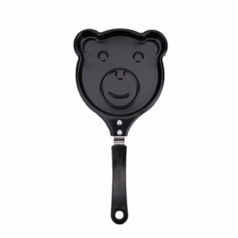 Sartén antiadherente para el hogar sartén antiadherente de inducción para jardín, sartén para Pan, Pizza, huevos, estufa de Gas, sartén para pancakes: bear