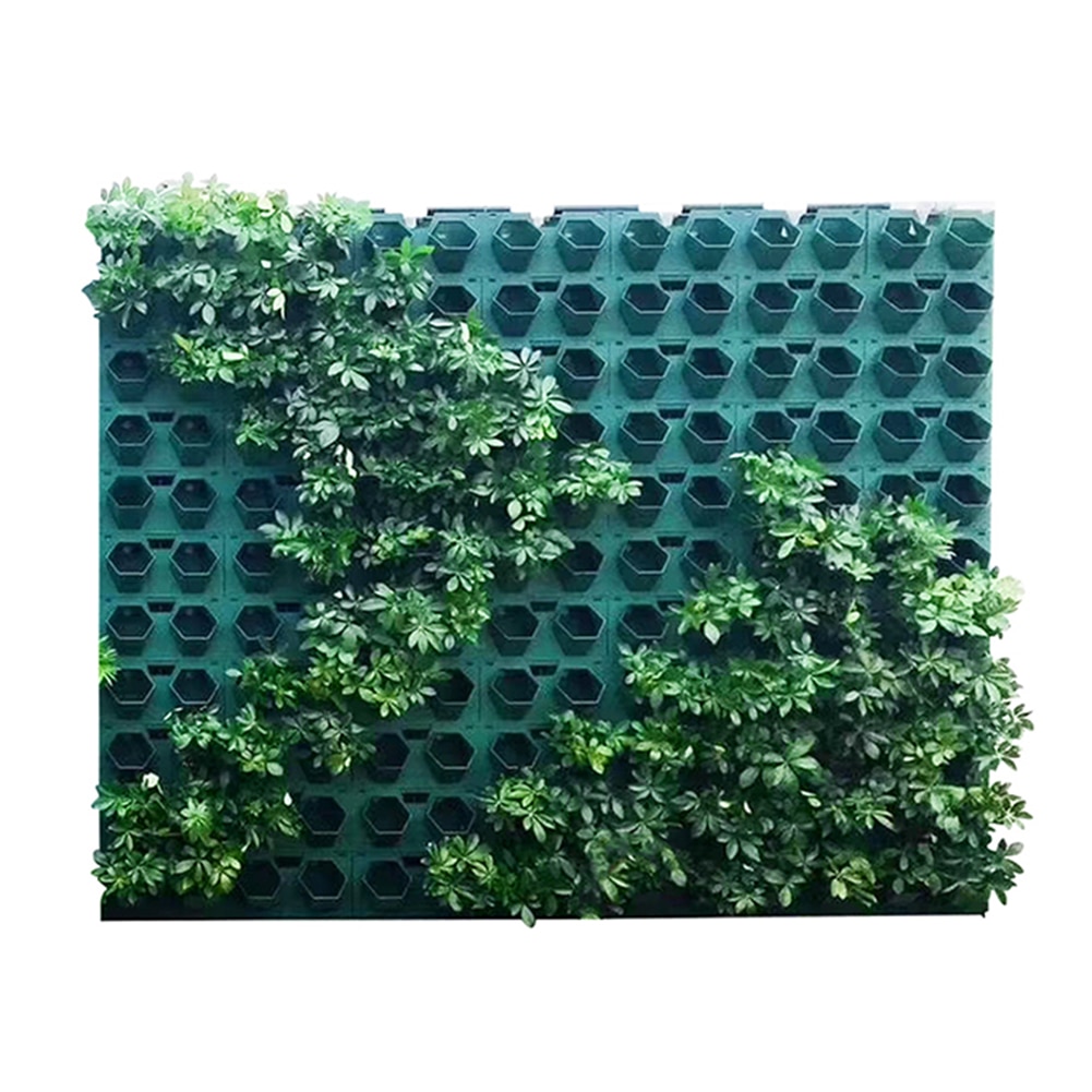 Three-dimensional Vertical Green Plant Pot Wall Hanging Flower Pot Multi-layer Combination Plant Grow Planter Green for Flowers