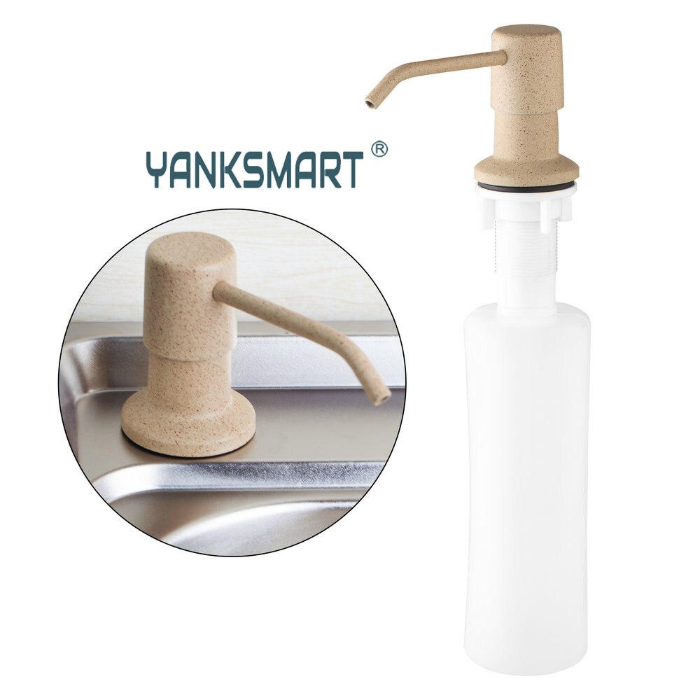 Yanksmart Badrandcombinaties Kitchen Sink Zeepdispenser Ingebouwde Teller Top Dispenser Accessoires Vloeibare Abs Plastic Wc