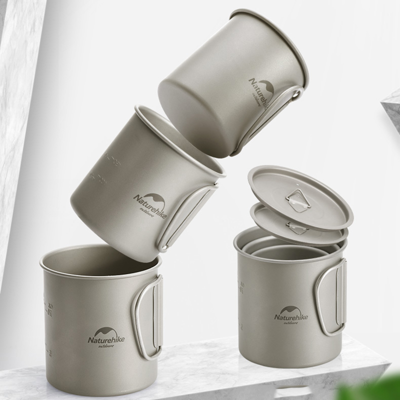 Ultralight Titanium Camping Cookware Outdoor Hiking Camping Kettle Cooking Portable Picnic Set Cocina Camping Cookware Kit