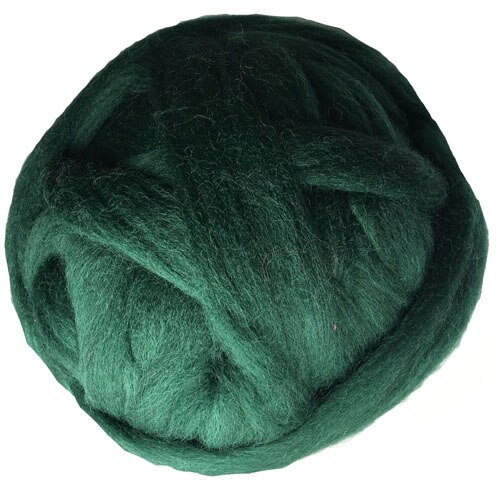 1000g 6cm tykt super chunky garn blødt merino uld garn roving spinding til arm strikning hånd strikket tæppe: Mørkegrøn